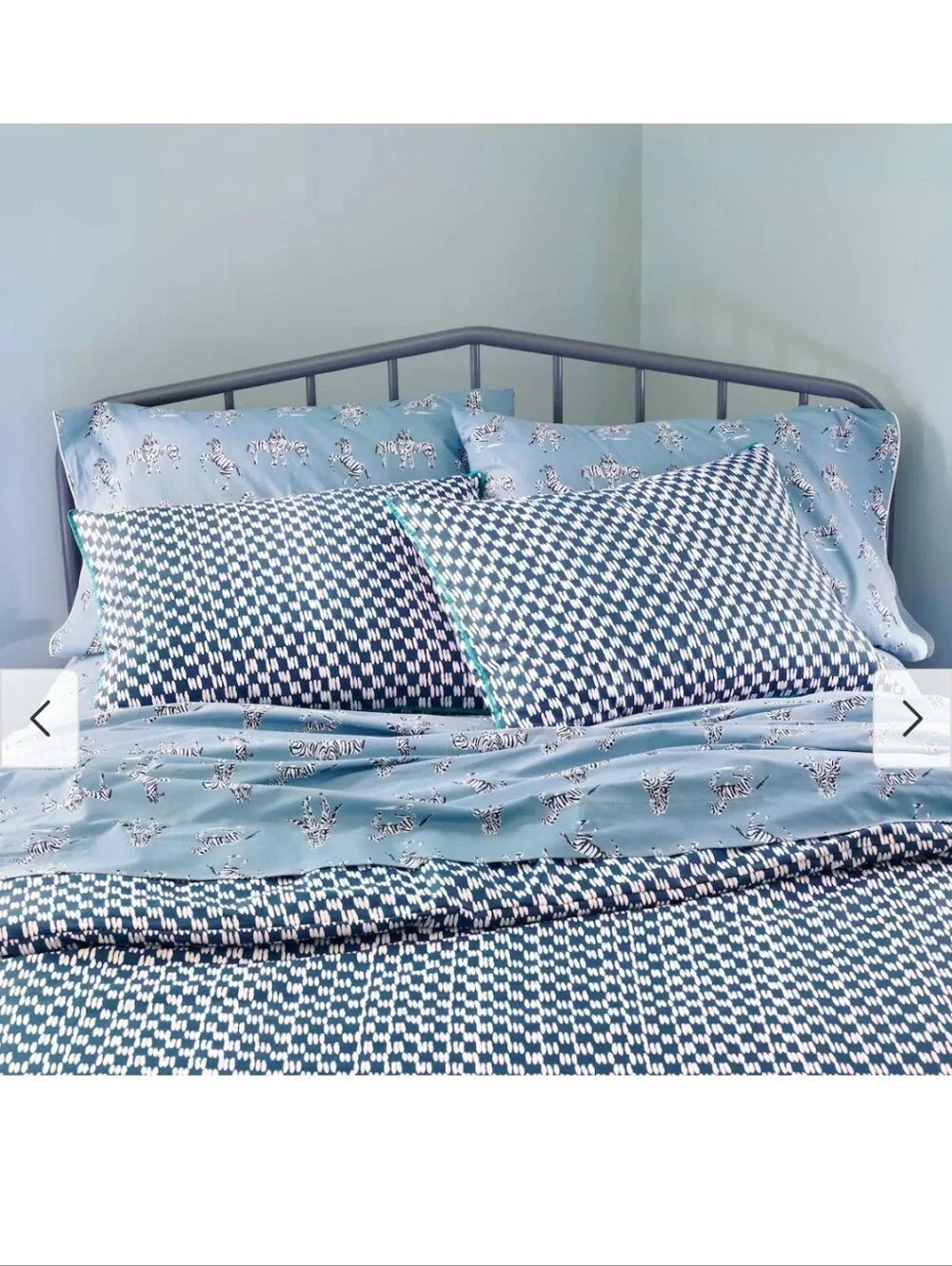 Brand New Novogratz by Utica King Size 7pc Comforter Set Petite Painted Check